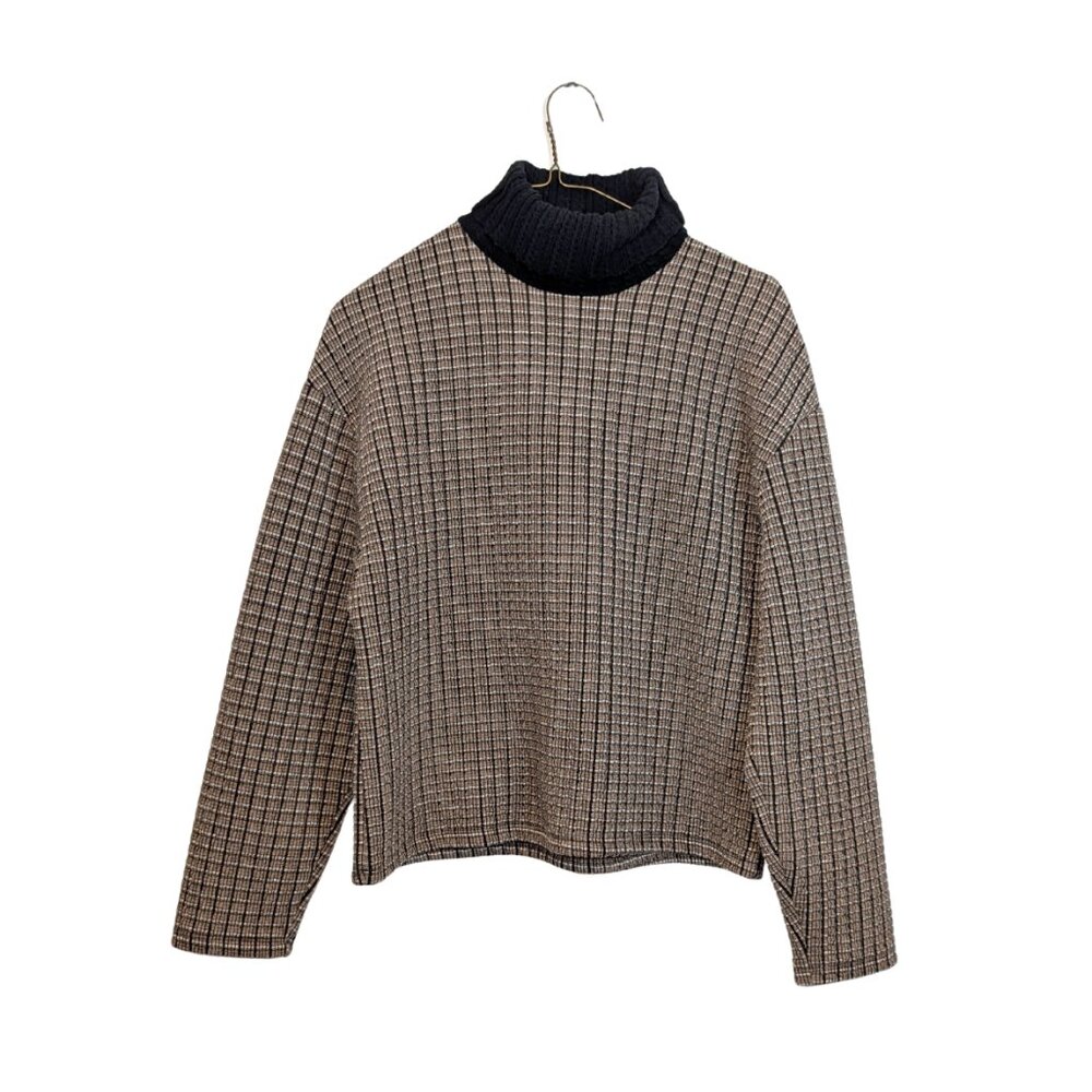 Zara Turtleneck Sweater Women's Size Small long sleeve shirt strechy top